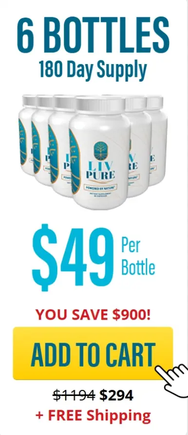 6-bottle package with a 180-day supply and free shipping.